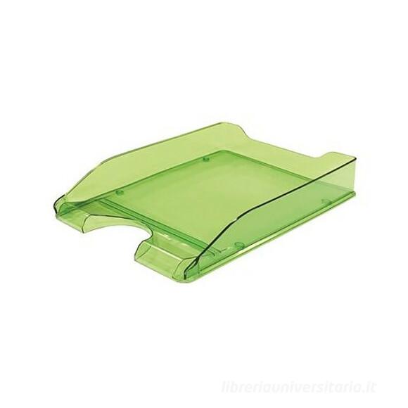 Vaschetta porta corrispondenza verde trasparente cm 34x25