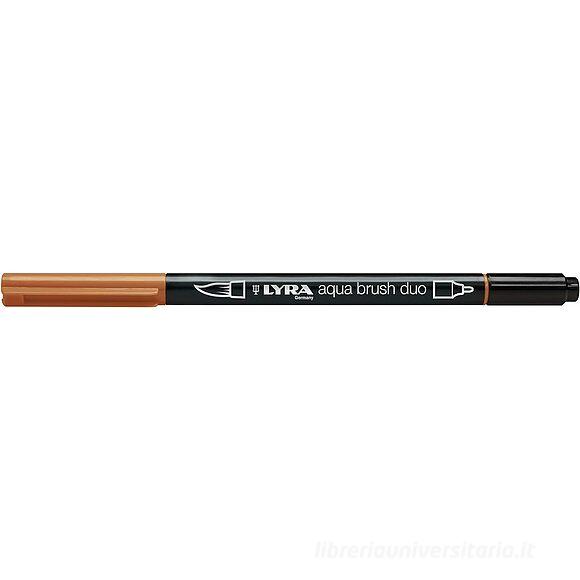 Pennarello acquerellabile Lyra Aqua Brush Duo cinabro