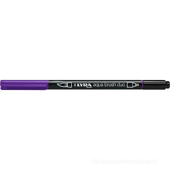 Pennarello acquerellabile Lyra Aqua Brush Duo viola