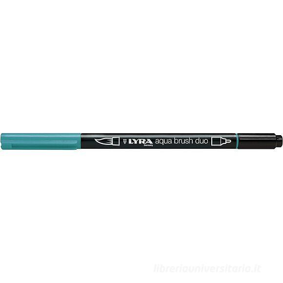 Pennarello acquerellabile Lyra Aqua Brush Duo verde veronese