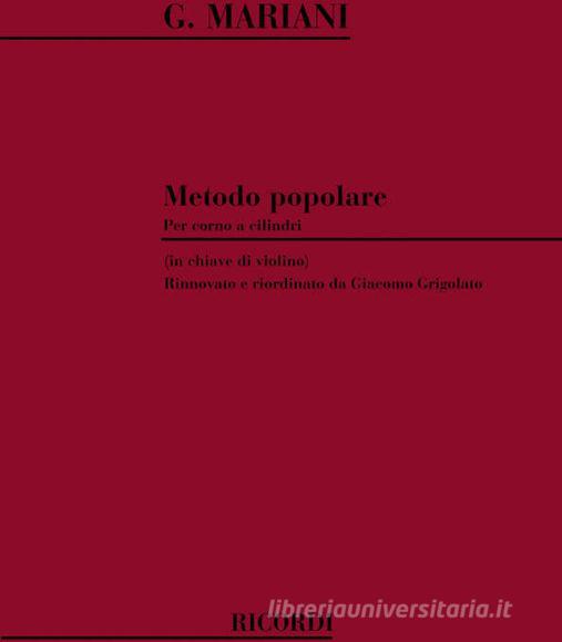Metodo Popolare Per Corno A Cilindri (In Chiave Di Violino)
