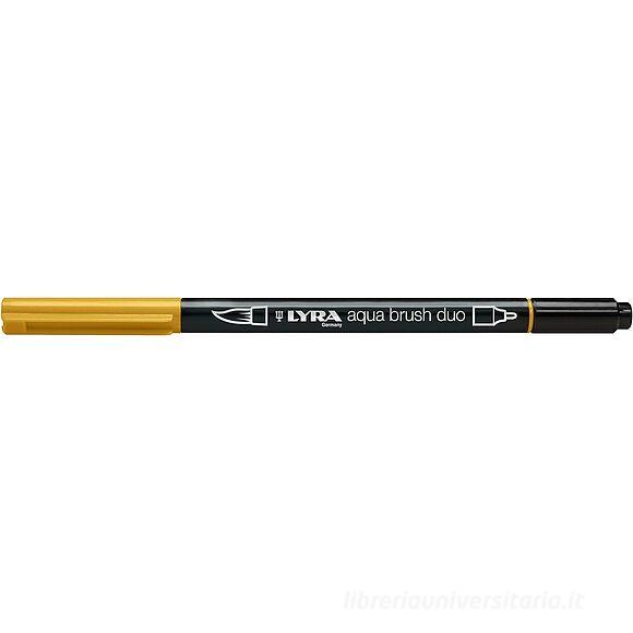 Pennarello acquerellabile Lyra Aqua Brush Duo terra di Siena naturale