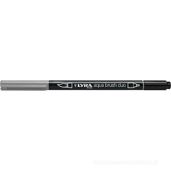 Pennarello acquerellabile Lyra Aqua Brush Duo grigio chiaro