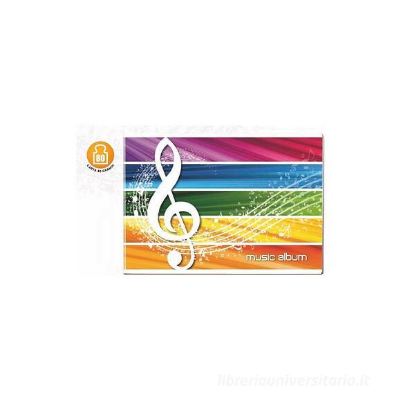 Quaderno musica pentagramma formato A5 (colori assortiti)