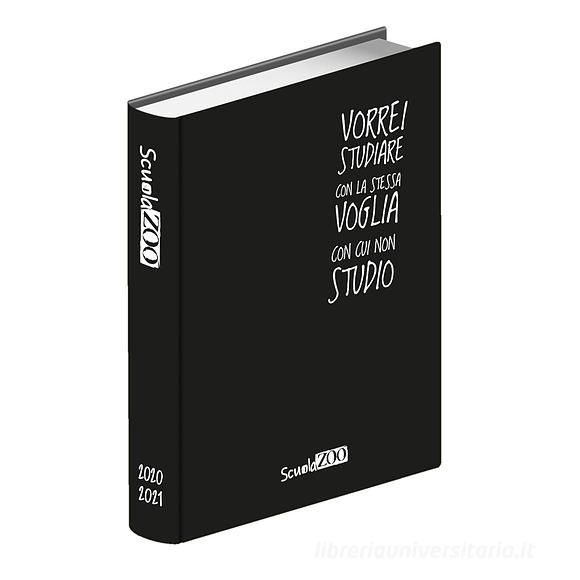 ScuolaZoo 2020-2021. Diario 16 mesi large. Nero