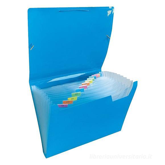 Cartella a soffietto porta documenti A4 (colori assortiti)