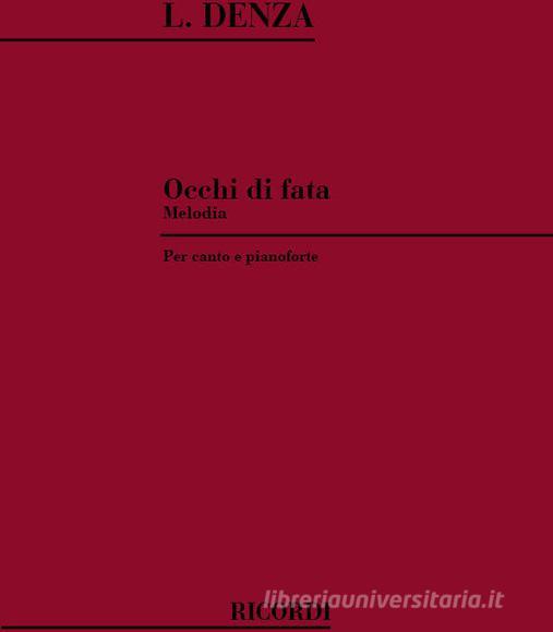 Occhi Di Fata Melodia Per Voce E Pianoforte (Soprano/Tenore)