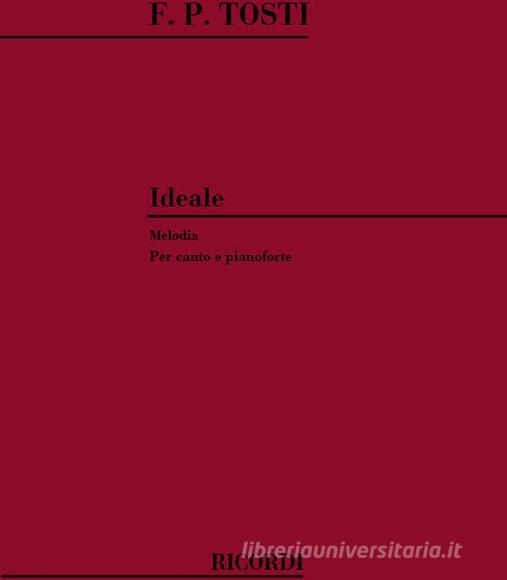 Ideale Per Voce E Pianoforte (Soprano/Tenore) Parole Di C. Errico