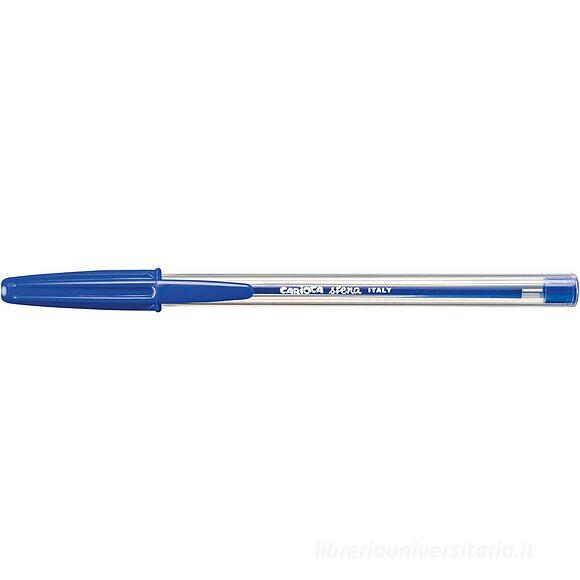 Confezione 50 penne a sfera blu