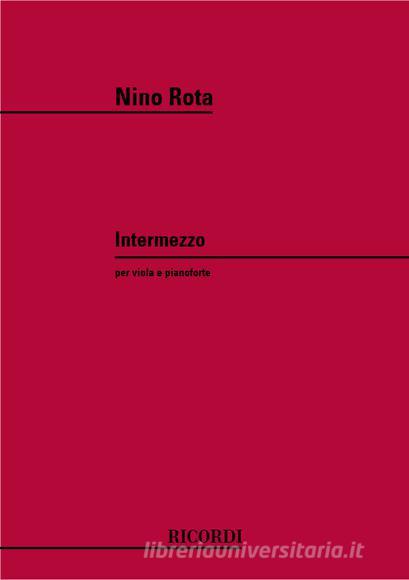Intermezzo Per Viola E Pianoforte