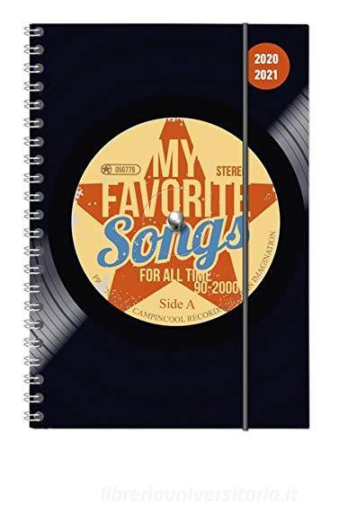 Diario agenda 16 mesi spiralata settimanale 2020-2021 Collegetimer A5 Vinyl