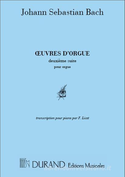 Ouvre D'Orgue Transcription Pour Piano Par F. Liszt Partition