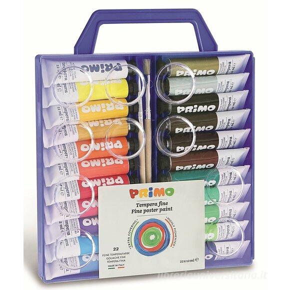Scatola 22 tubetti tempera fine