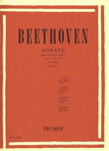32 Sonate Per Pianoforte Edizione In 2 Volumi - Volume 1 (1 - 16) - Senza Note Spartito