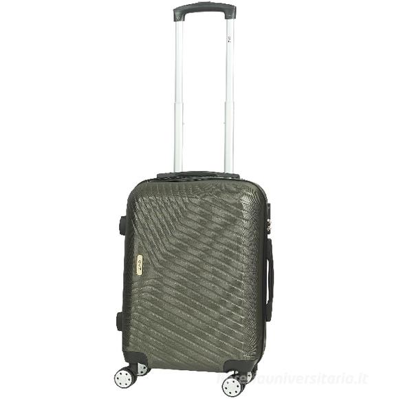 Trolley rigido grigio scuro cm 55x40x20 (23455)