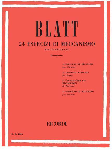 24 Esercizi Di Meccanismo Per Clarinetto