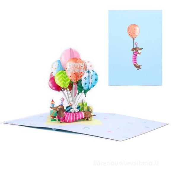Biglietto di Auguri che Raffigura Bambini che Giocano con i Loro Cani