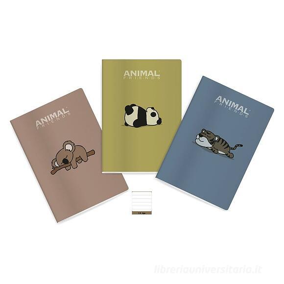 Quaderno Animal Friends rigatura 1R formato A4 (colori assortiti)