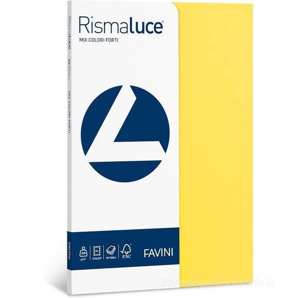 Risma Luce 50 fogli colori assortiti forti formato A4 200 gr