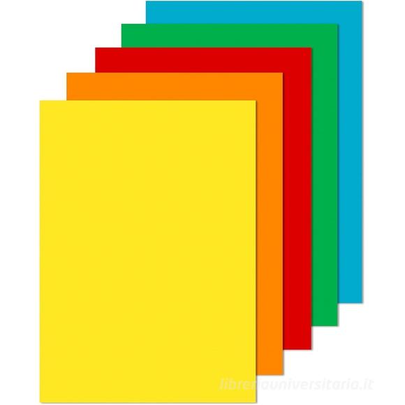 Risma Luce 50 fogli colori assortiti forti formato A4 200 gr
