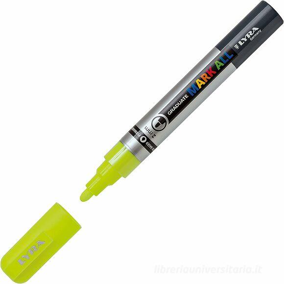 Pennarello marcatore Graduate Mark All 2 mm giallo fluo