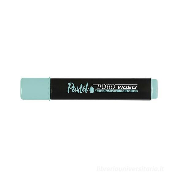 Evidenziatore con punta a scalpello Tratto Video Pastel verde menta