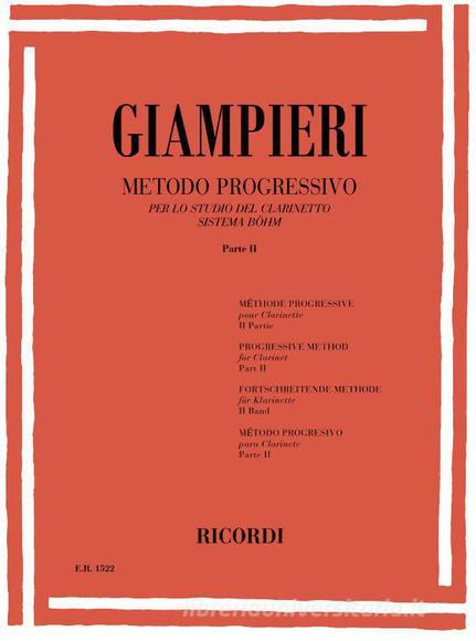 Metodo Progressivo Per Lo Studio Del Clarinetto Sistema Bohm - Parte Ii