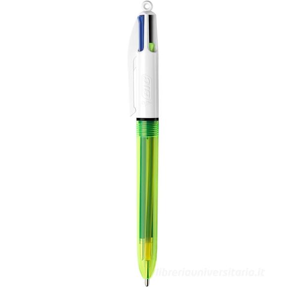 Scatola 12 penne Bic 4 Colours Fluo