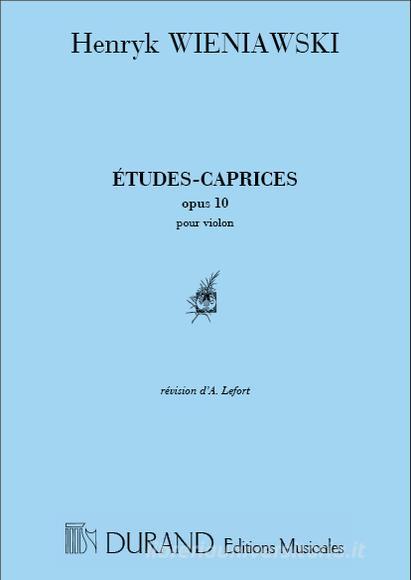 Etudes-Caprices Op 10 Violon Seul