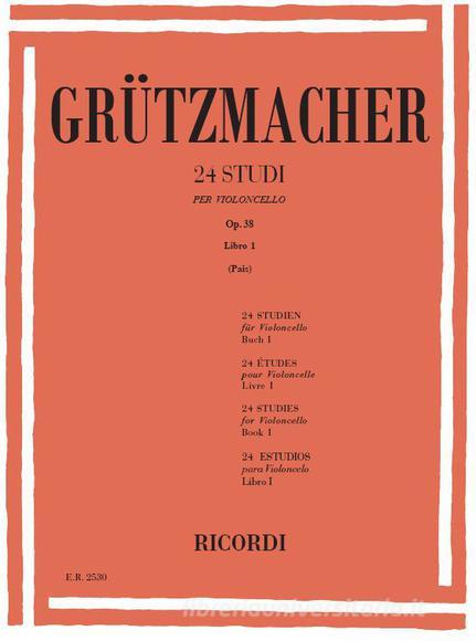 24 Studi Op.38 - Libro I Per Violoncello