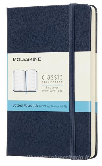 Moleskine taccuino con copertina rigida a puntini pocket blu