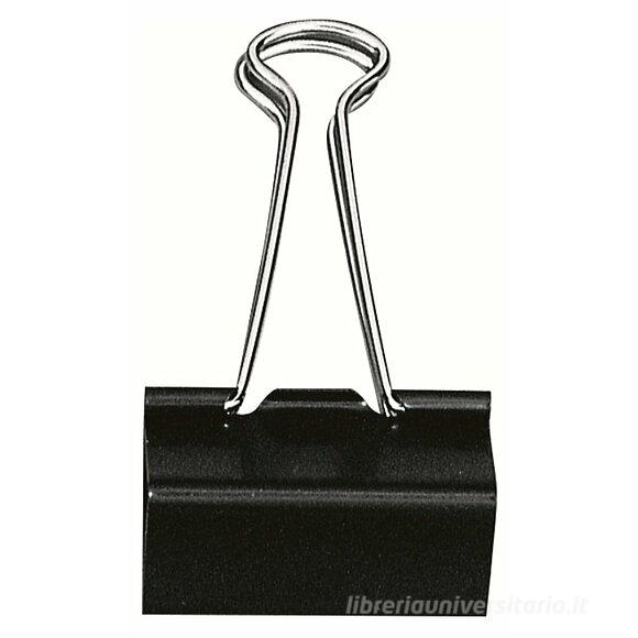 Confezione 12 mollette fermacarte 25 mm