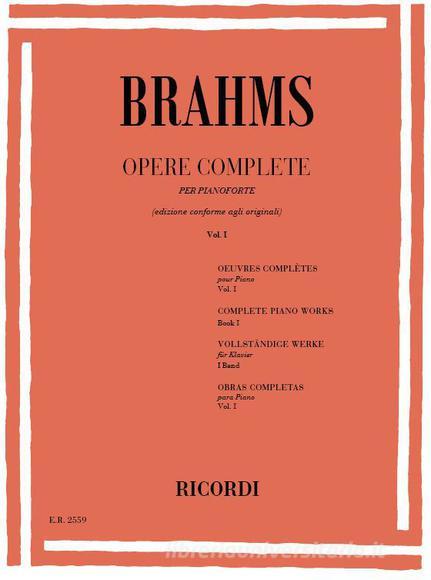 Opere Complete Per Pianoforte Volume I