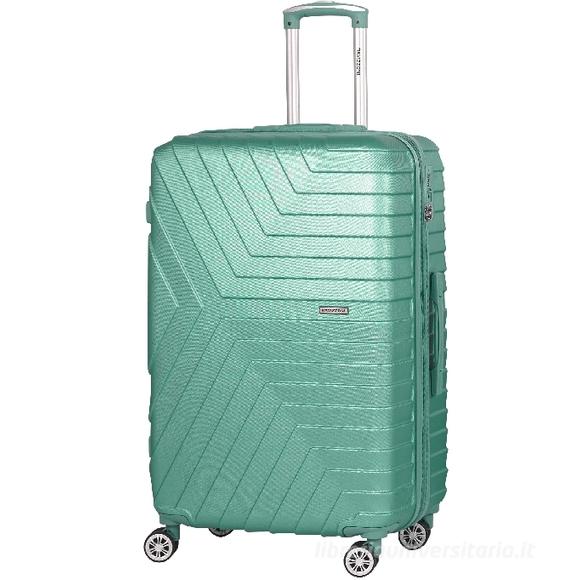 Trolley rigido verde acqua cm 70x50x30 (28577)