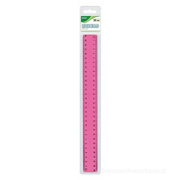 Righello in plastica trasparente cm 30 (colori assortiti)