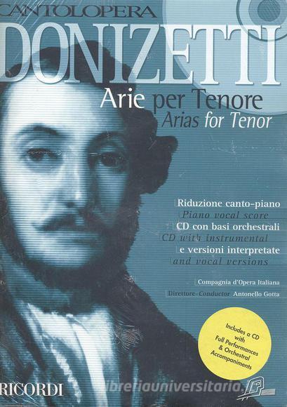 Cantolopera: Arie Per Tenore Per Voce E Pianoforte Cantolopera - Spartito + Cd