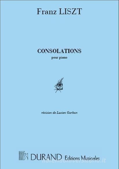 Consolations Ed. L. Garban - Pour Piano Partition