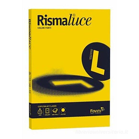 Risma Luce 125 fogli formato A4 200 gr giallo sole