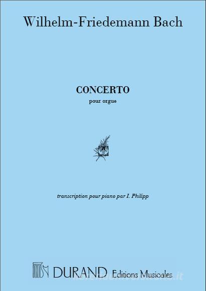 Concerto Pour Orgue En Re Mineur D'Apres Antonio Vivaldi Bwv. 596 Transcription Pour Piano Par I. Philipp  Partition