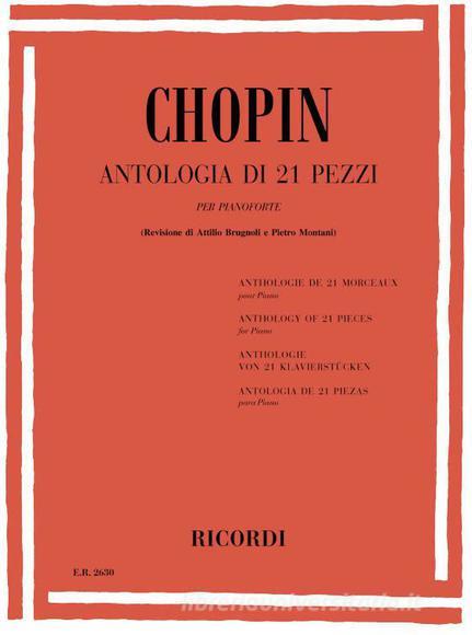 Antologia Di 21 Pezzi Per Pianoforte Ed. A. Brugnoli, P. Montani