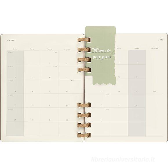 Moleskine 12 mesi - Agenda universitaria spiralata Student Life Almond - XL copertina rigida 2023-2024
