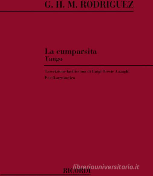 La Cumparsita Trascrizione Per Fisarmonica Ed. L. O. Anzaghi
