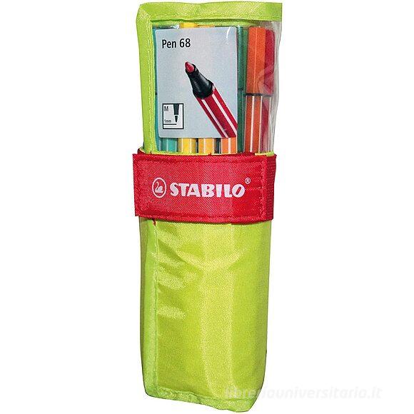 Confezione 25 pennarelli Pen 68 con custodia roller