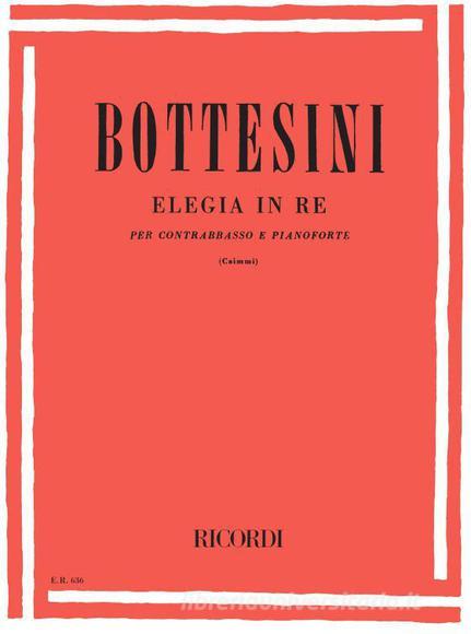 Elegia In Re Per Contrabbasso E Pianoforte Ed. I. Caimmi