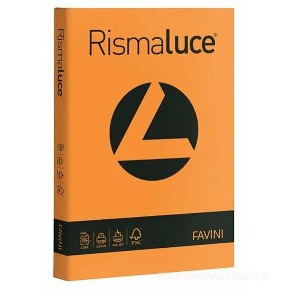 Risma Luce 125 fogli formato A4 200 gr arancio