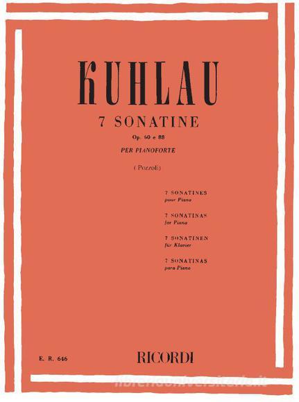 7 Sonatine Opp. 60, 88 Per Pianoforte Spartito