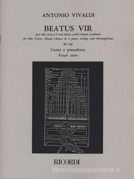 Beatus Vir - Salmo 111 - Rv 598 Ed. A. Corghi - Riduzione Per Soli, Coro A 4 Voci Miste E Pianoforte (Latino-Inglese) Spartito