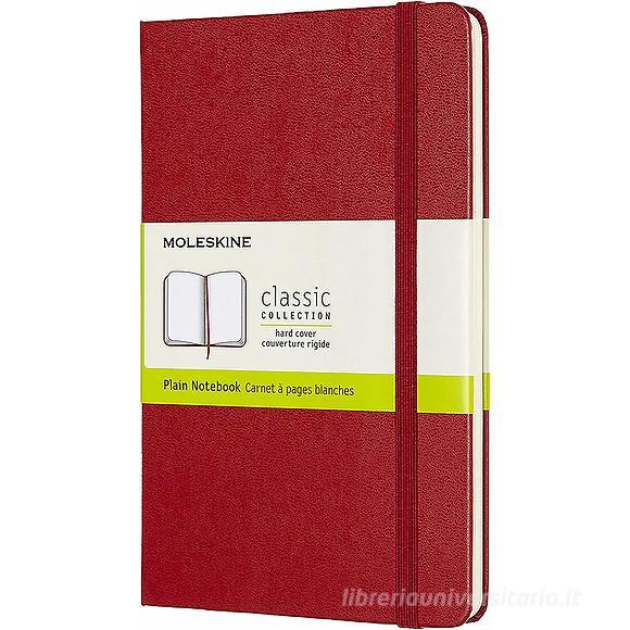 Moleskine - Taccuino Classic pagine bianche rosso - Medium copertina rigida