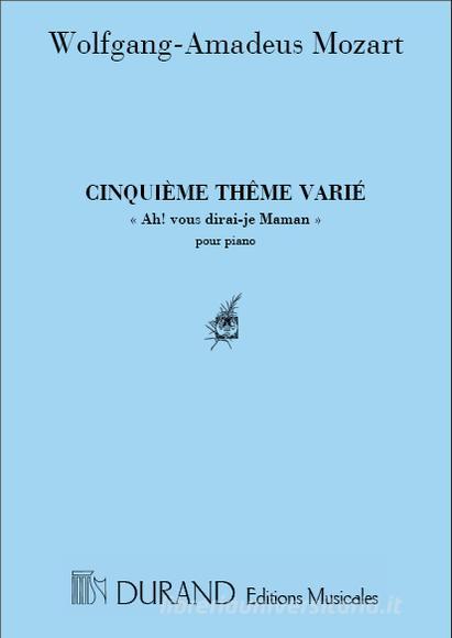 Ah Vous Dirais-Je Maman Air Varie - Pour Piano Partition