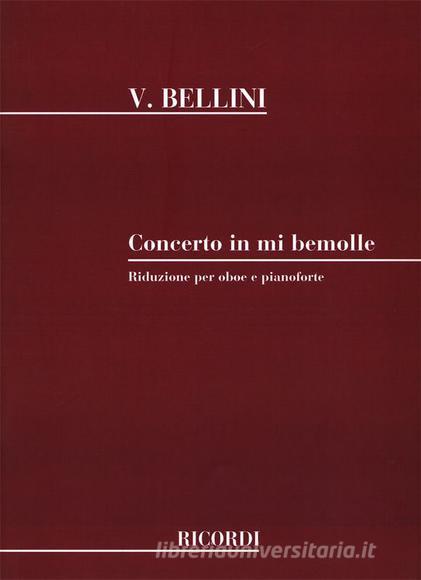 Concerto In Mi Bemolle, Per Oboe E Archi Riduzione Per Oboe E Pianoforte Ed. T. Gargiulo